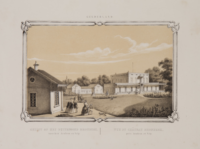 101-0007 Een cahier Gezichten van Arnhem, 1850-1860