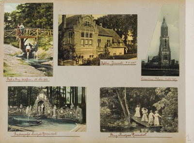 142-0002 Album met diverse foto's en ansichtkaarten van Nederland, 1907-1908