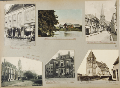 142-0004 Album met diverse foto's en ansichtkaarten van Nederland, 1907-1908