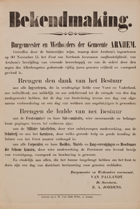 88-0031 Arnhem in November 1863, 1813 - 1863