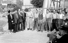 17043 Vlag in top Waalse Kerk, oktober 1951