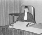 4712-0001 Paleis van Justitie, Installatie mr. Marie van Hamel-Drabbe, 13-01-1979