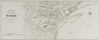 105 Plan van de stad Tiel : Overeenkomstig de Kadastrale Opmetingen, 1836