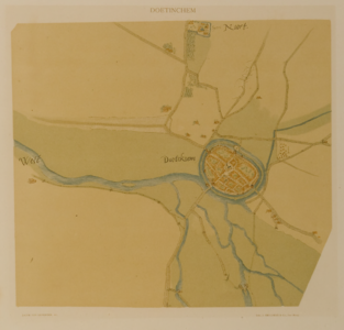 174 Doetinchem - plattegrond ca. 1560, 1916-1923