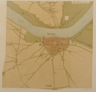 187 Nijmegen -plattegrond ca. 1560, 1916-1923
