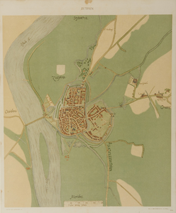 25 Zutphen - plattegrond ca. 1560, 1916-1923