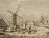 2805 Landschap met standerd molen, 1600-1800