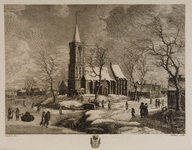 2806 Stadsgezicht in de winter, 1600-1700