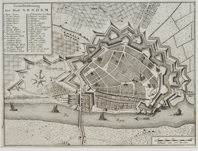 4027 Grondteekening der Stad Arnhem, 1741