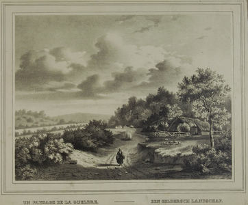 416 Un paysage de la Gueldre - Een Geldersch landschap, 1820-1900