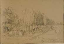 4183-0014 Renkum : weg. De weg naar de Keijenberg, 1846