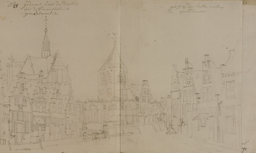4186-0023b Gezicht op de .... Markt te Roosendaal, [1767-1783]
