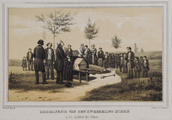 609 Begrafenis van den kweekling Dieke op het kerkhof der Kolonie, 1851-1863