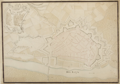 76 Arnhem - plattegrond, 1760