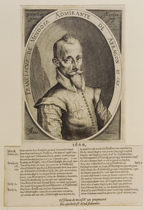 817 Portret van F. de Mendosa, 1547-1623 , - 1600, 1600