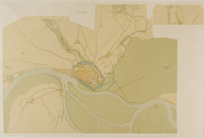 85 Arnehem - plattegrond van Arnhem ca. 1560, 1916-1923