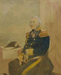 871 Portret van J.F.D. Bouricius, Arnhem 1799 - Z.M. fregat de Ruyter 1839 (of 1859), [1855]