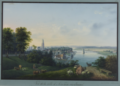 90 Vue de la ville d'Arnheim, vers Bommel (!)., ca. 1821-1850