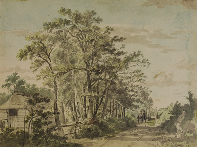 910 Landweg met bomen, 1764-1831