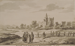 957 Ruine van 't Huys te Brederoode Ao 1669., 1730-1792