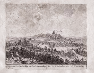 196 Gesicht van de Hulkesberg na den Rouwenberg te zien = Vüe de Hulkesberg vers le Rouwenberg, ca. 1730