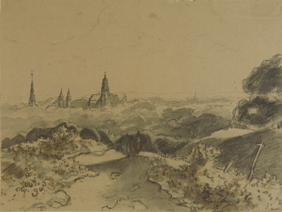 20 Gezicht op Arnhem, vanaf de kant van de Veluwe, [Z.d, 1700-1900]