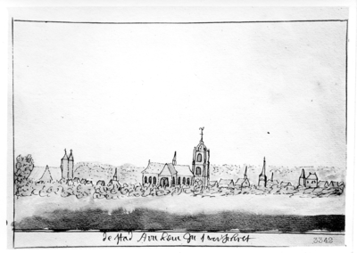216 De stad Arnhem in 't verschiet, [1720-1736], [1900-1944]