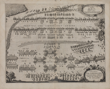 249 Delineation Der Schwedischen und Keyserischen Schlachtord- nung den 6. Novemb. 1632 bey Lützen gehalten“. , [1633-1650]