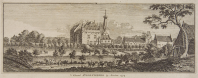 1 't Kasteel DOORNWEERD bij Arnhem. 1744, 1745