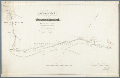 278-0001 Tekeningen behorende bij het ontwerp-plan tot verhoging van de Grebbedijk, opgemaakt in 1843, 1843-09-04