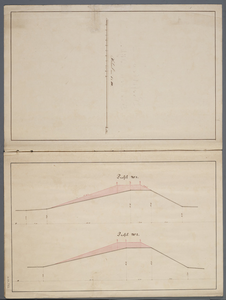 278-0004 Tekeningen behorende bij het ontwerp-plan tot verhoging van de Grebbedijk, opgemaakt in 1843, 1843-09-04