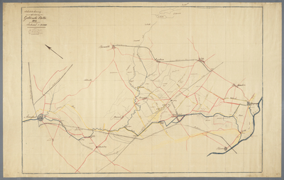 330 Situatieschetstekening van de afwatering van de Gelderse Vallei vanaf de Grebbe tot Amersfoort, 1904