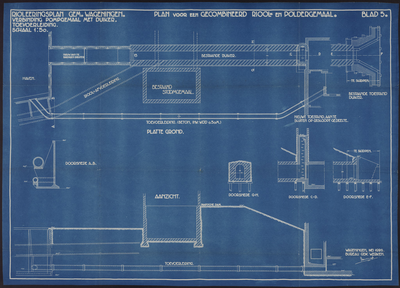 723-0005 Bouwtekeningen behorend bij een plan voor de bouw van een gecombineerd riool- en poldergemaal aan de ...