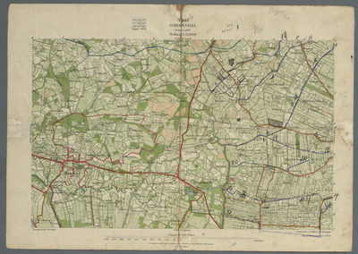 11112 Chromo-topografische kaart van Nederland, Verkend in 1926. Hoogtemeting verricht in 1929. 1930