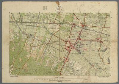 11116 Chromo-topografische kaart van Nederland, Verkend in 1927. Hoogtemeting verricht in 1929. 1931