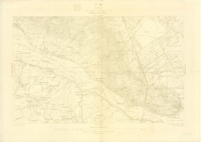 11502 Grijze topografische kaart van Rhenen en Amerongen, met hoogtelijnen, Verkend 1869. Herzien 1906, ged. herz. in ...