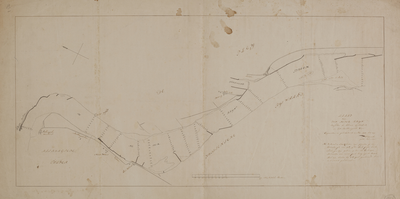 3385 Kaart van den Neder Rhijn tusschen de schans Geldersoort en het Malburgsche veer, 1794-05-00