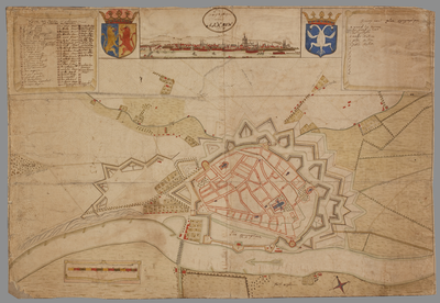 3418 Arnhem. Plan Ignographique (sic) van Arnhem 1715. Plan Ignographique, 1715-00-00