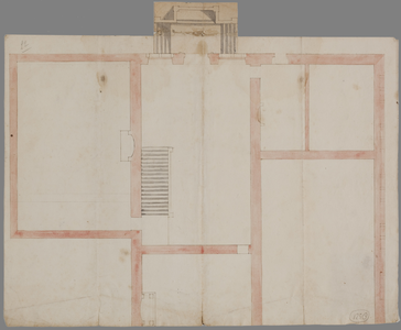 6388 (Gedeelte van een plattegrond van een gebouw), [Z.d], 1700-1800