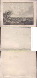 2417 Gezigt van de duinen op Wassenaar met Leiden in het verschiet, 1824-1874