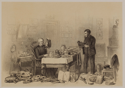 4199-0037 Het ontbijt van een naturalist, 1851, 1875