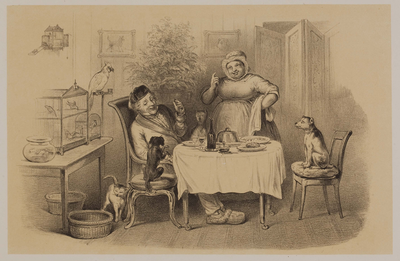 4200-0023 Een oud-jong-heer en famille , 1852, 1875