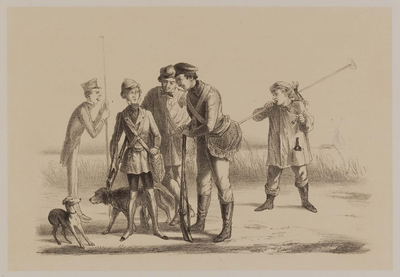 4202-0050 Een jager onder kruisvuur, 1847, 1877