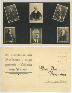 768-0001 De portretten van predikanten onzer gemeente uit de laatste eeuw tot heden , 1935-1948