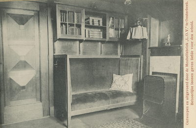 1393-0017 Kamer ontworpen en uitgevoerd door de meubelfabriek L.O.V. te Oosterbeek, 1913-1935