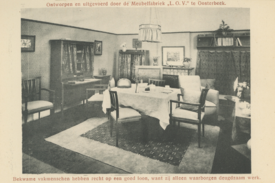 1393-0021 Kamer ontworpen en uitgevoerd door de meubelfabriek L.O.V. te Oosterbeek, 1913-1935