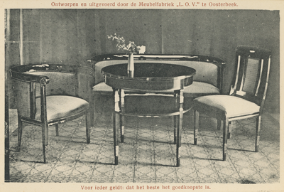 1393-0022 Kamer ontworpen en uitgevoerd door de meubelfabriek L.O.V. te Oosterbeek, 1913-1935