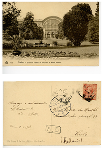 145-0013 Prentbriefkaart ingekomen bij Anthonie P. Wirix en Justine C. van Mansvelt, 1905-1929