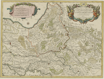 333 La Veluwe, La Betuwe et le Comté de Zutphen dans le Duché de Gueldre, 1681