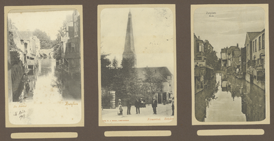 39-0006 Drie prentbriefkaarten van locaties in Zutphen, 1900-1910